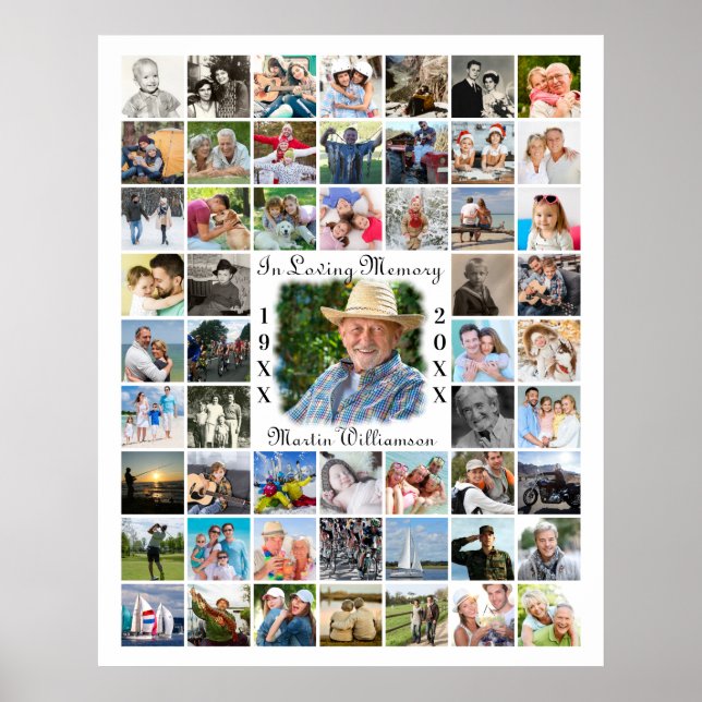 Minne I LOVING MINORY 55 Photo Collage White Poster (Framsidan)