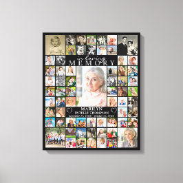 MINNE I LOVING MINORY 66 Photo Collage Black Canvastryck