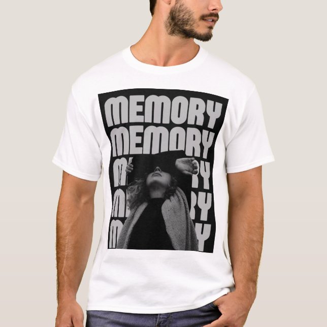 MINNE. T-SHIRT MED TRYCKT TEXT (Framsida)