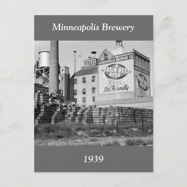 Minneapolis Brewery, 1930-talet Vykort (Framsida)