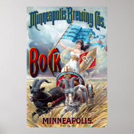 Minneapolis Brewing Cos. Bock Beer Poster