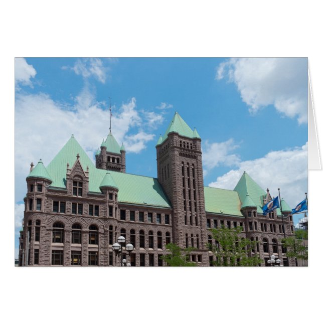 Minneapolis City Hall OBS Kort (Framsidan Horizontal)
