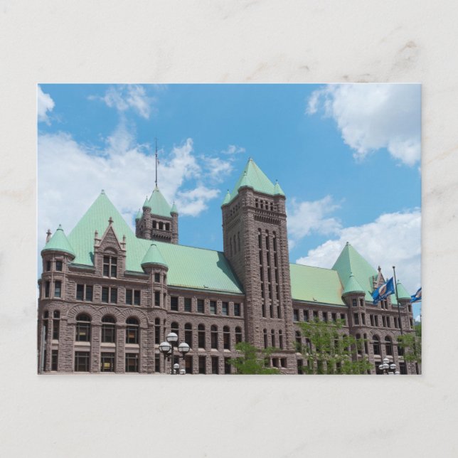 Minneapolis City Hall Vykort (Framsida)