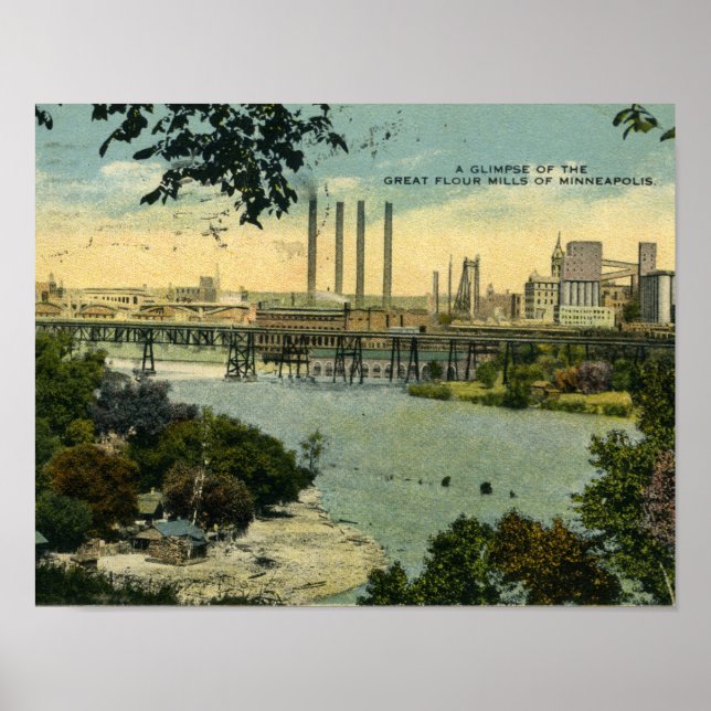 Minneapolis Flour Mills Vintage affisch (Framsidan)