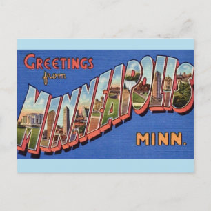 Minneapolis Hälsningskort Vykort