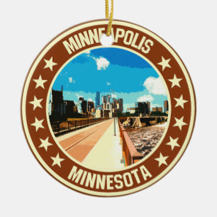 Minneapolis Julgransprydnad Keramik