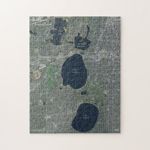 Minneapolis kedjar av sjöarpussel pussel