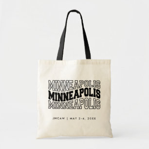 Minneapolis-konventionens välkomstskylt tygkasse