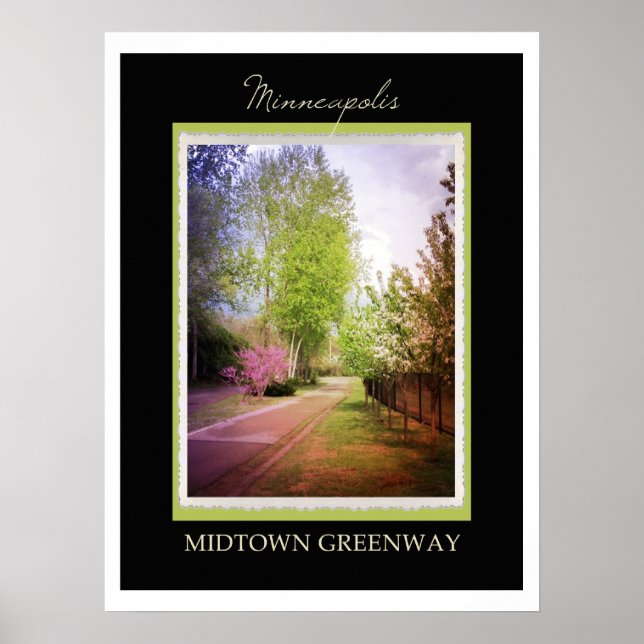 Minneapolis Midtown Greenway Poster (Framsidan)