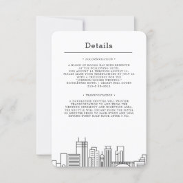 Minneapolis, Minnesota Bröllop | Gästuppgifter Inbjudningar
