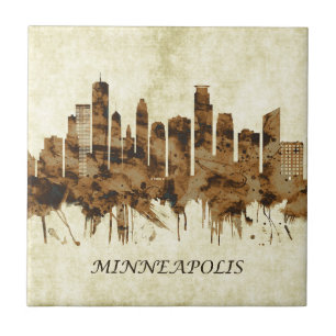 Minneapolis Minnesota Citysu Kakelplatta