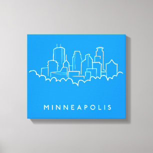 Minneapolis Minnesota horisont Canvastryck
