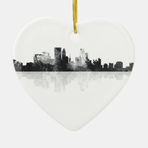 MINNEAPOLIS MINNESOTA HORISONT JULGRANSPRYDNAD KERAMIK