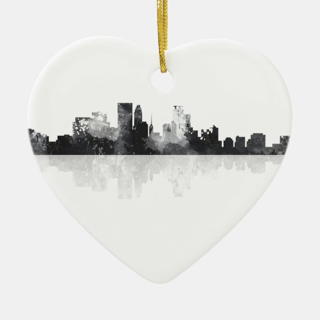 MINNEAPOLIS MINNESOTA HORISONT JULGRANSPRYDNAD KERAMIK (Framsidan)