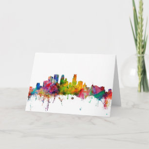 Minneapolis Minnesota horisont Kort