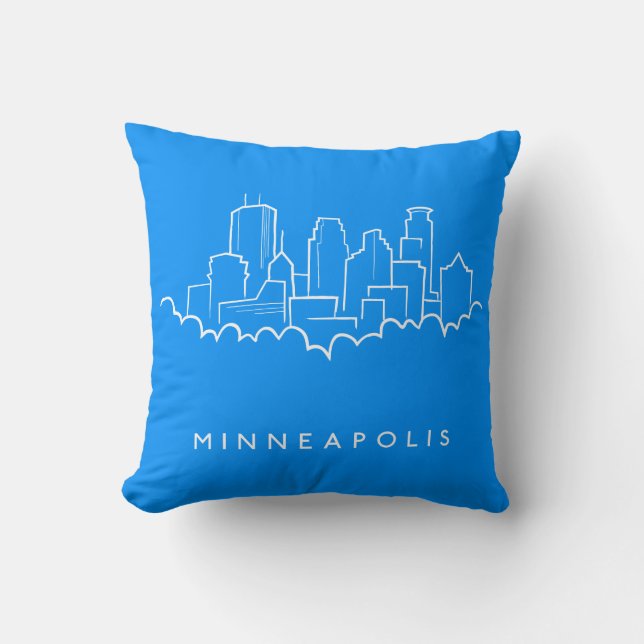Minneapolis Minnesota horisont Kudde (Framsida)