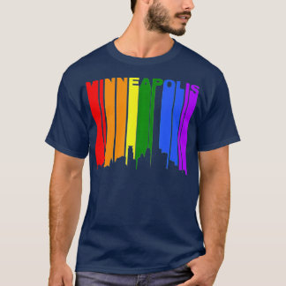 Minneapolis Minnesota LGBTQ Gay pride Rainbow Skyl T Shirt