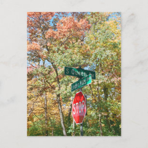 Minneapolis Minnesota Linden Backe Höst färger Vykort