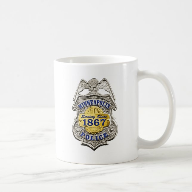 Minneapolis Minnesota polisemblem Kaffemugg (Höger)