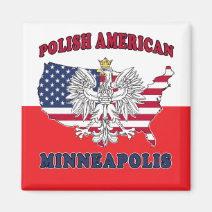 Minneapolis Minnesota polska Magnet