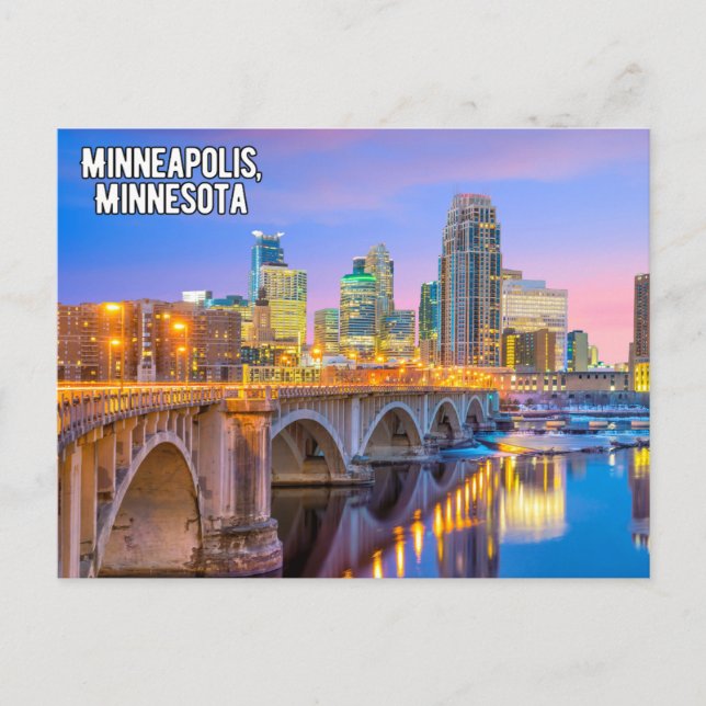 Minneapolis Minnesota Postcard Vykort (Framsida)