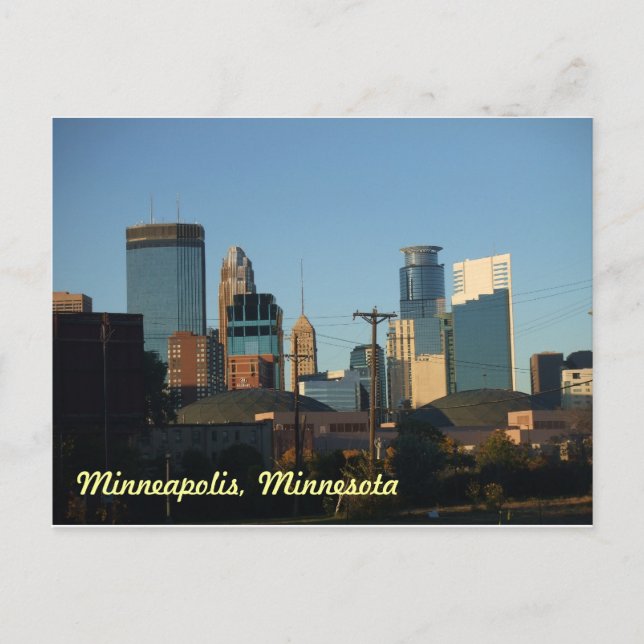 Minneapolis, Minnesota Postcard Vykort (Framsida)