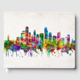 Minneapolis Minnesota Skyline Gästböcker
