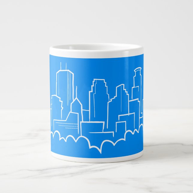 Minneapolis, Minnesota Skyline Jumbo Mugg (Framsidan)
