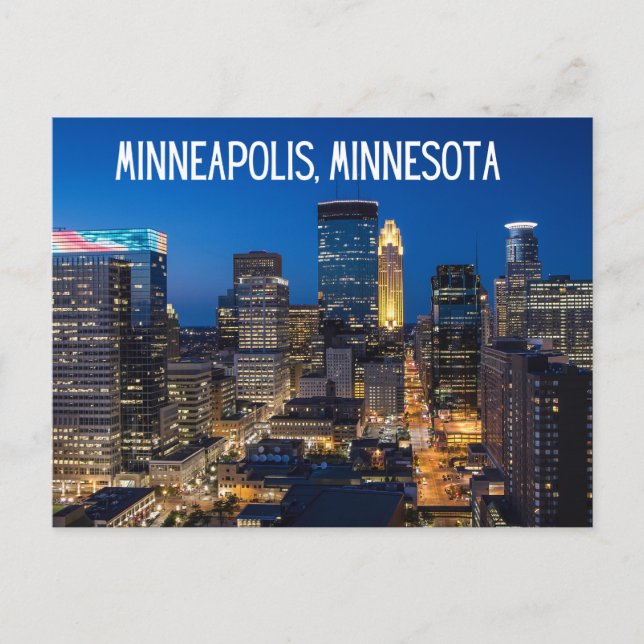 Minneapolis Minnesota Souvenir Travel Postkort Vykort (Framsida)