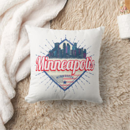 Minneapolis Minnesota USA Skyline United Stater Kudde