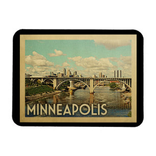 Minneapolis Minnesota vintage resor Magnet
