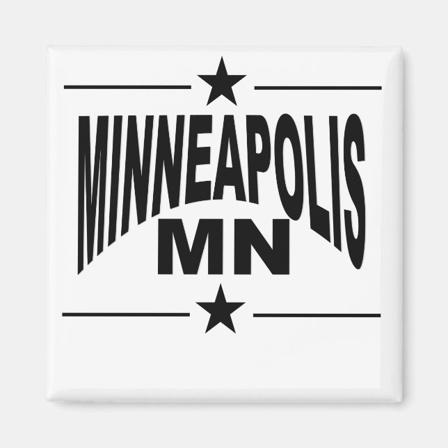 Minneapolis MN Magnet (Framsidan)