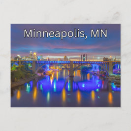 Minneapolis, MN Postcard Souvenir Traveling Vykort