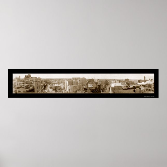 Minneapolis MN Skyline Photo 1911 Poster (Framsidan)