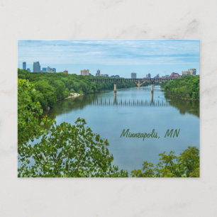 Minneapolis, MN Skyline-vykort Vykort