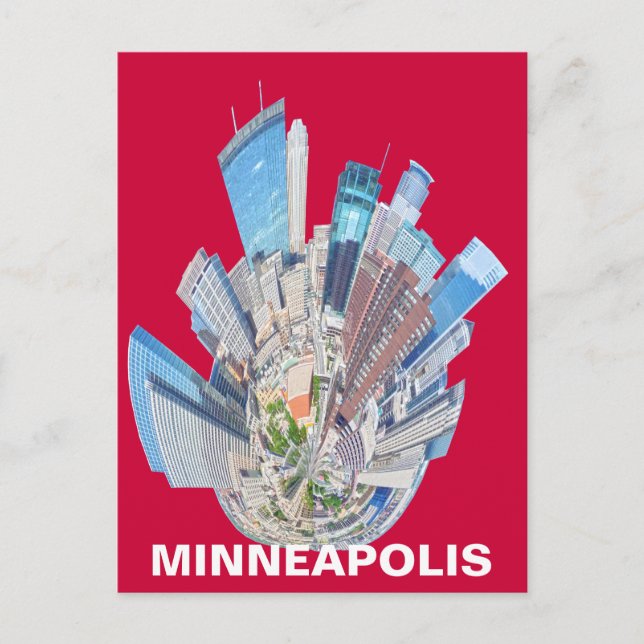 MINNEAPOLIS MN VYKORT (Framsida)