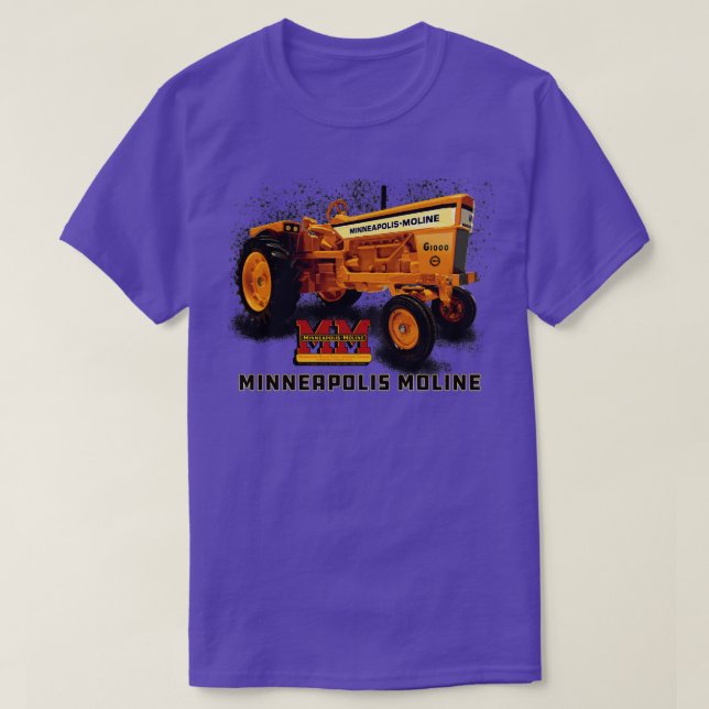 Minneapolis Moline Tractor USA T Shirt (Design framsida)