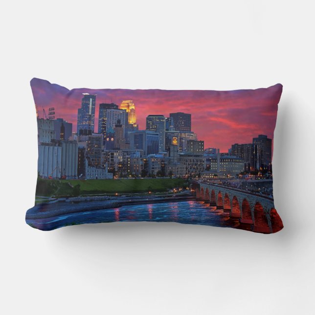 Minneapolis ögagodis lumbarkudde (Framsida)