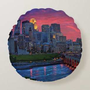 Minneapolis ögagodis rund kudde