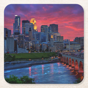 Minneapolis ögagodis underlägg papper kvadrat