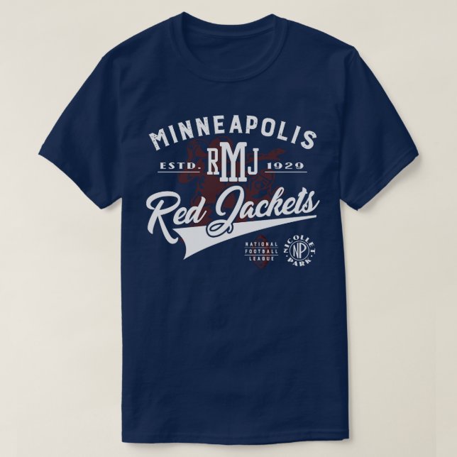 Minneapolis Red Jacka T Shirt (Design framsida)