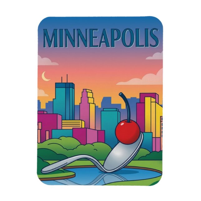 Minneapolis skulpturträdgård magnet (Vertikal)