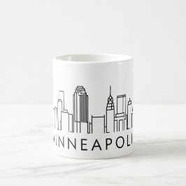 Minneapolis Skyline - Cityscape Design Kaffemugg