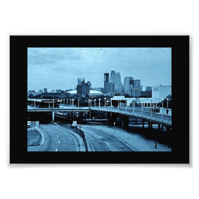 Minneapolis Skyline Fototryck (Framsidan)