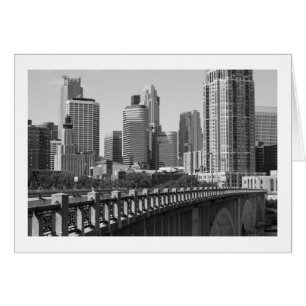 Minneapolis Skyline i Daylight Hälsningskort