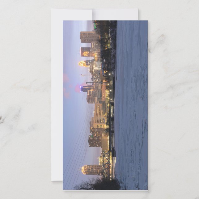 Minneapolis skyline och Fryst mississippi (Framsida)