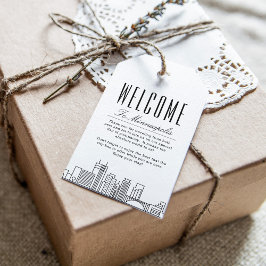 Minneapolis Skyline | Välkomsthälsning Presentkort Presentetikett