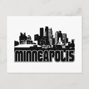 Minneapolis Skyline Vykort