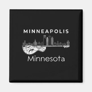 Minneapolis Souvenir Manar Minnesota Music Guitar Magnet