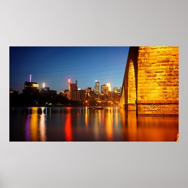 Minneapolis Stone Arch Bridge Poster (Framsidan)